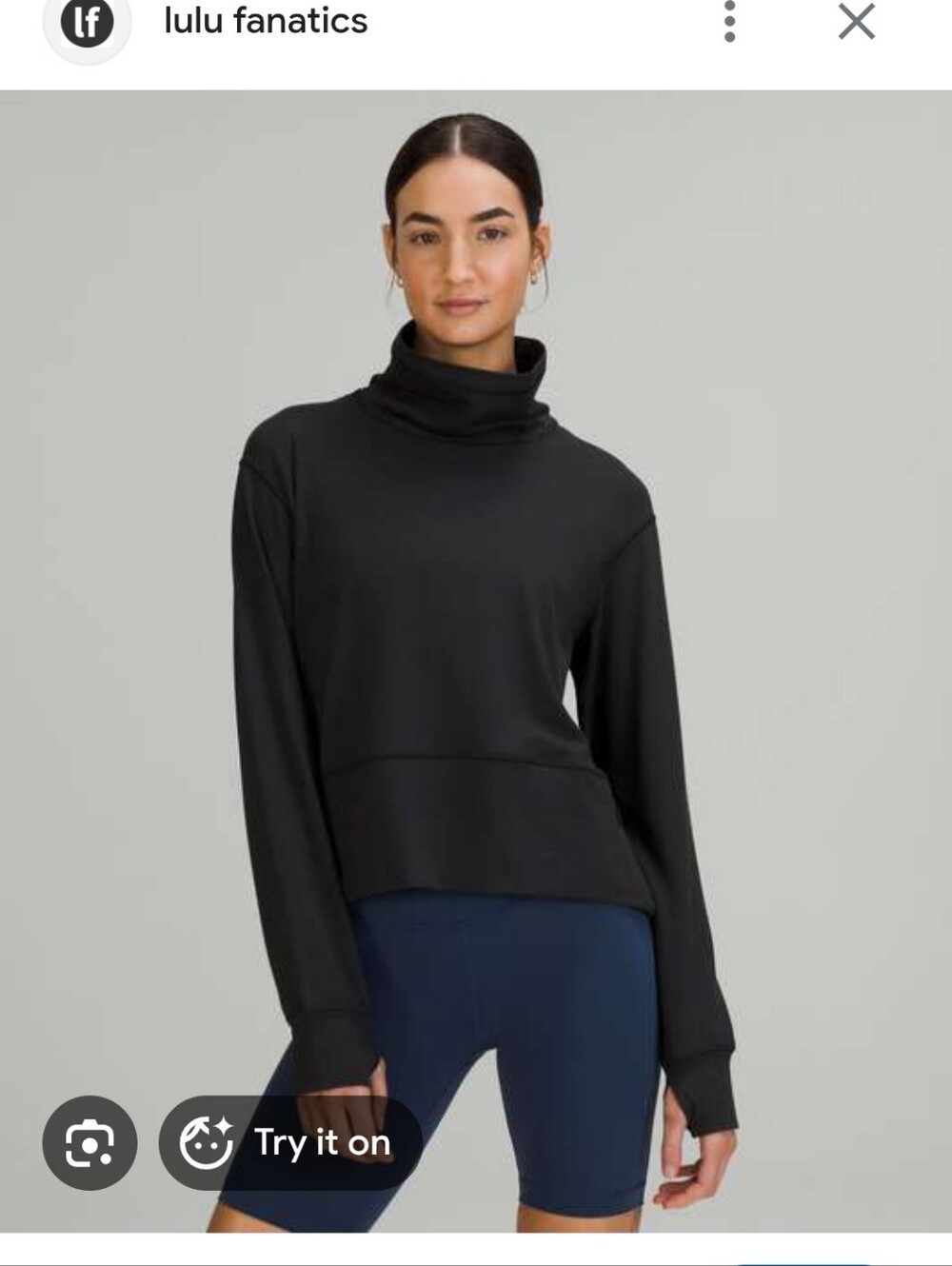 lululemon athletica Ready to Rulu Pullover - Black Size 4